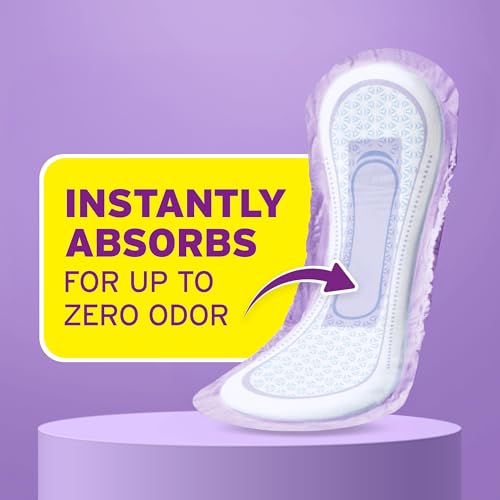 Image of Poise Incontinence & Postpartum Pads for Bladder Leaks, 7 Drop Ultra Absorbency, Long Length, 39 Count, Packaging May Vary (Pack of 2)