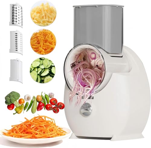 Rallador eléctrico de queso 3 en 1 milky white miniatura 1