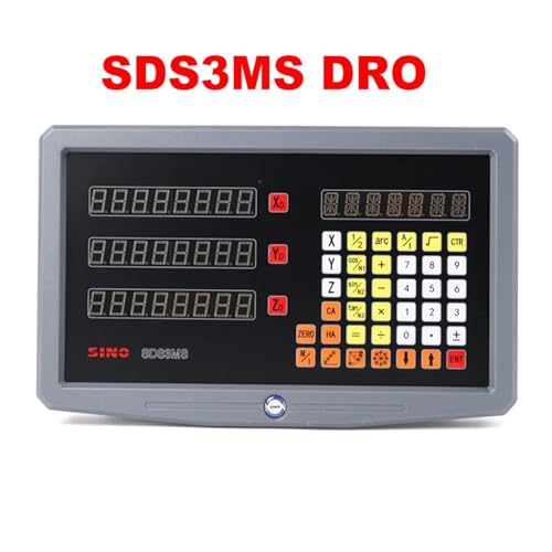 Image of Digital Linear Scale, 3 Axis Digital Readout Set /Kit and 3PCS Linear Glass Scales Encoder 5U TTL Working Stroke Length 100 to 1000MM(SDS3MS DRO Set)