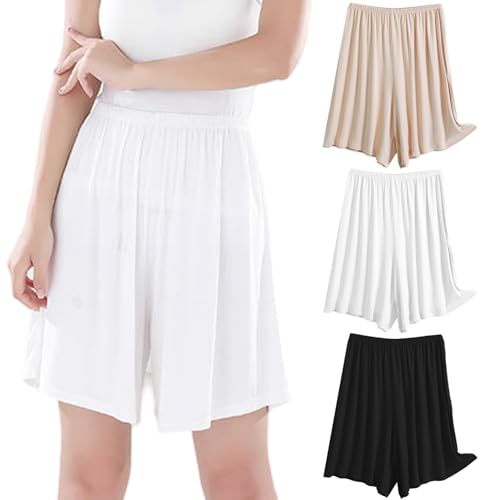 Short sous robe opaque lot de 3 bloomers élastiques et infroissables pour femme