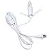 JD Gems White Cord Himalayan Salt Lamp Cord with Dimmer Original Replacement UL-Listed with One Bulbs, 3" x 1.9" x 1.8", White