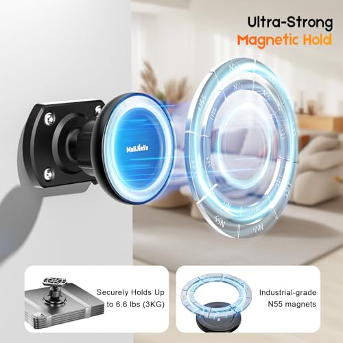 Soporte de pared para tablet anticaídas magnético con base de 360° 3