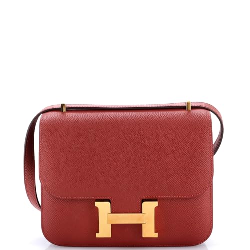 Hermès, Pre-Loved Constance NM Bag Epsom 18, Rouge Venetian