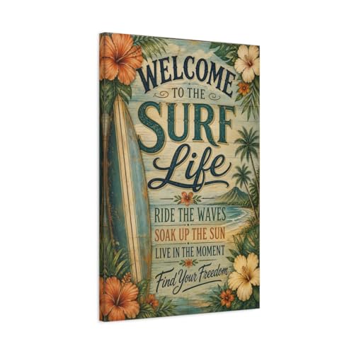 Toile plage tropicale pour une ambiance bord de mer et evasion dans votre grand salon
