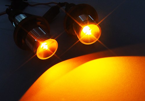 RZG 2 ampoules LED Angel Eye Halo couleur ambre pour phares de jour DRL Canbus pour E39 E60 E61 E87 E53 E63 E65