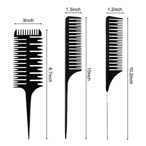 1St Choice Choice Professional Hair Combs For Women Styling Hair Combs Plastic Weaving Combs For Highlighting (Balayage) #TOP1