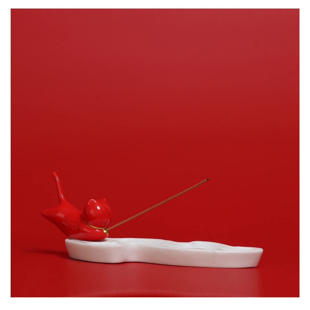 Porte-encens en céramique TUSUOD modèle B avec support de méditation pour table
