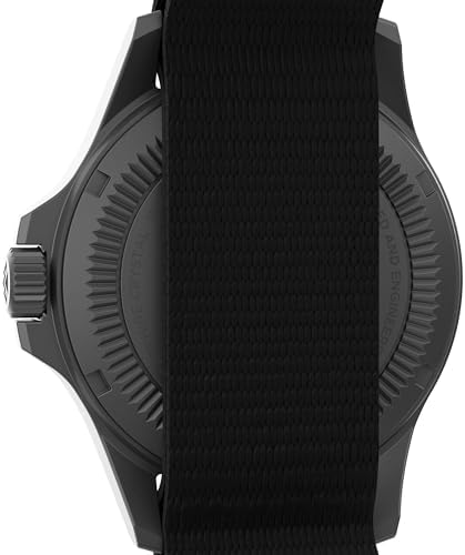 Timex Men's Expedition Field Post Solar 41mm Watch - Black Slip-Thru Double Layer Black Dial Gunmetal Case — 사진 4