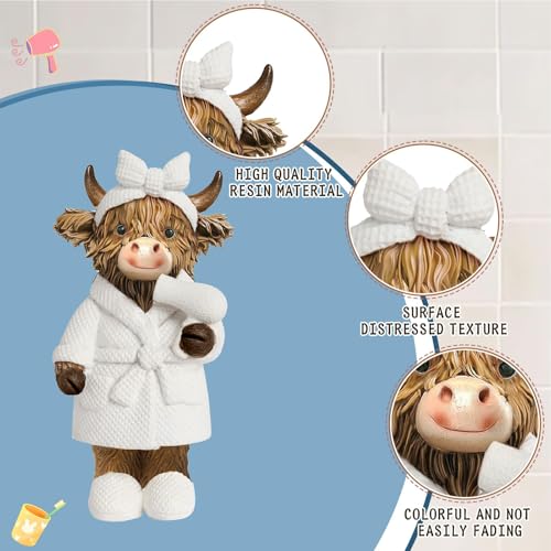 Animal Rustique Réaliste Mini Vaches Figurines de Vache Miniature Maison - 5