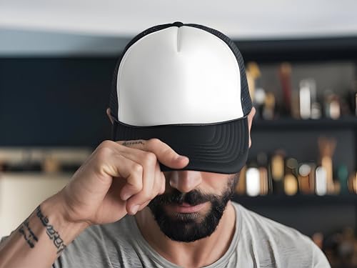 Gorra Trucker ajustable unisex talla unica gris miniatura 6