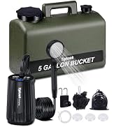 Amazon | ポータブルシャワー【大容量20Lタンク付】Tipkook 電動