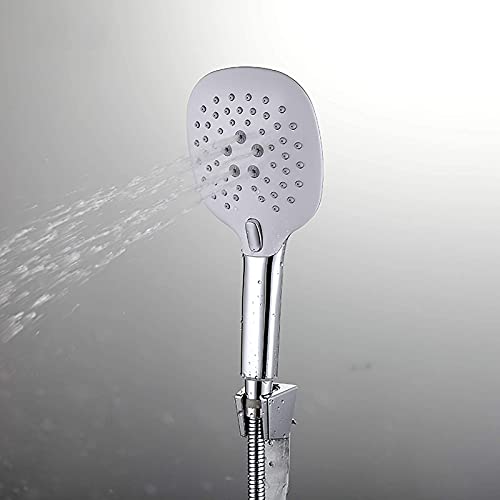 Cabezal de ducha de mano LaseVe ABS blanco y cromo miniatura 4