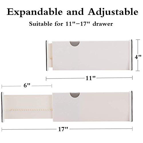 Ormeli Drawer Dividers Expandable Adjustable Dresser Drawer Organizers Divider For Clothes, Silverware And Utensils Fit Kitchen, Bedroom, Bookcase, Baby Drawer With Instructions #TOP5