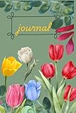 Red Yellow White and Pink Tulip Journal for your thoughts