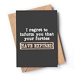 Funny 50th Birthday Card for men or women with envelope | Joke card for someone who is turning 50 ye