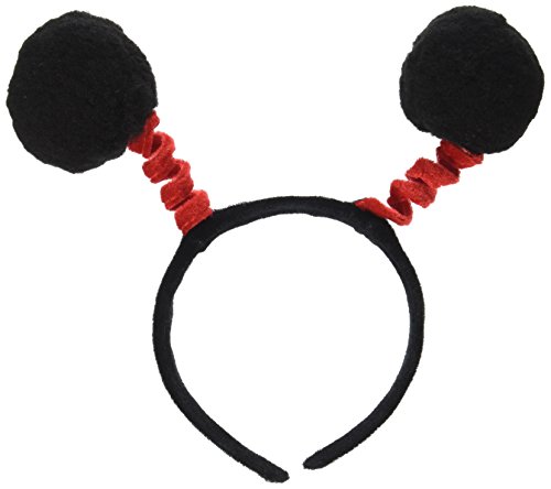 Beistle Pom Head Bopper-1 Pc, Black/Red