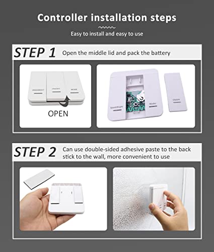 Topxcdz Ws2811 2835Smd 24V Dc Running Water Led Strip Flowing Light Wireless Controller Flexible Lamp Ribbon 120Leds/M Ip30 10M (Natural White) #TOP4