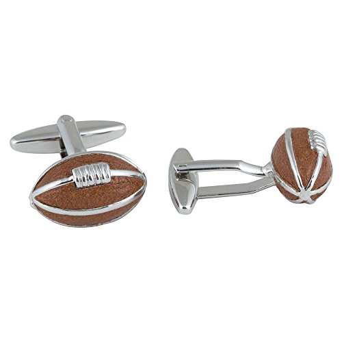 Mancuernillas de Fútbol Americano para Hombre con Caja de Regalo miniatura 2