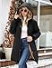 RITOSTA Winterjacke Damen Lang Fleece Gefüttert Steppmantel mit Kapuze Warm Parka Damen-Jacken Puffer Mantel Herbst Winter Hooded Jacket Kapuzenjacke Wintermantel mit Taschen(Schwarz,L)