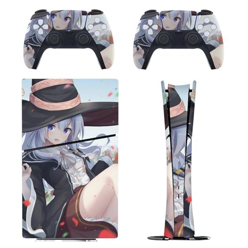 PS5 Slim �p �X�L���V�[�� �G���L�����N�^�[�� �����̗��X �C���C�i �{�̂ƃQ�[���R���g���[���[��p�X�e�b�J�[ �y�����݌v �f�W�^���E�G�f�B�V������p�z ���^�X�L�� �{�̕ی� �X���� �A�N�Z�T���[ �w��/��/����/�ق���h�~ ��G��/�U�M�ǂ� ����
