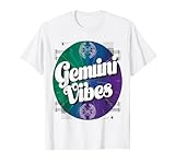 Photo Gallery gemelli zodiac retro vibes groovy astrologia maglietta Photo Gallery gemelli zodiac retro vibes groovy astrologia maglietta