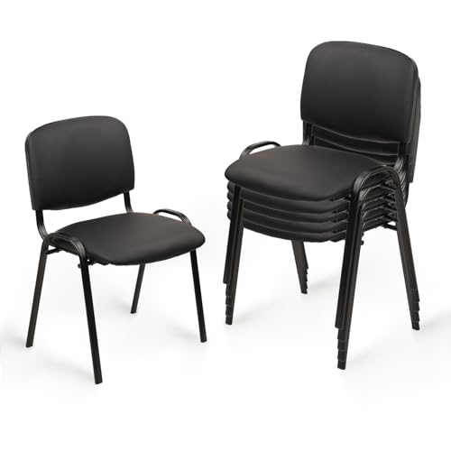 CLATINA Stackable PU Leather Chair