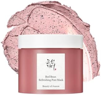 Beauty of Joseon Red Bean Pore Refreshing Mask Mud Cream Hydrating Wash Off Pack, Pore Cleansing Exfoliator, Korean Skin Care for Men and Women 140ml, 4.73 fl.oz