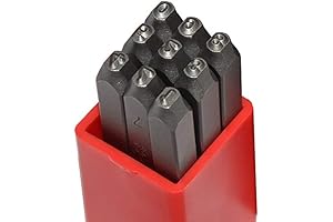 3mm Steel Number Stamps 0-9 Metal Wood Marking Kit