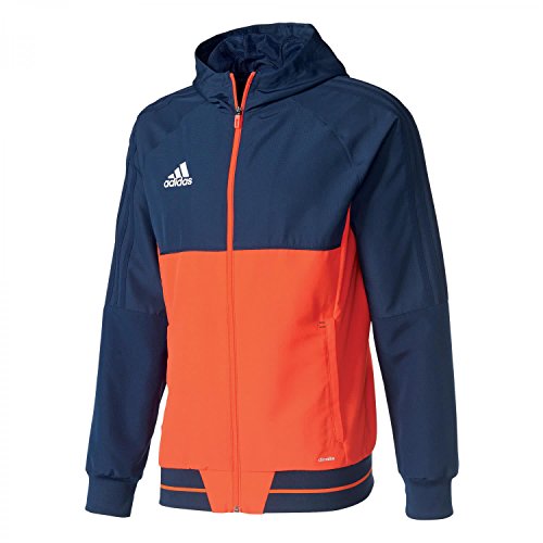 adidas Herren Präsentationsjacke Tiro 17, Collegiate Navy/Energy/White, S, BQ2781