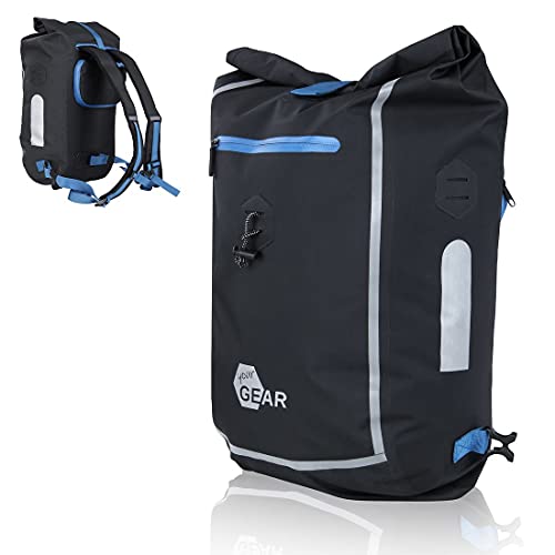 your GEAR Comano 23L 3-in-1 Fahrradtasche Gepäckträger – Wasserdichter Rucksack & Laptoptasche – Seitentasche für E-Bike & Fahrrad – Reflektierende Radtasche – Office & Alltag