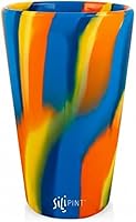 Vista 74 de Silipint Vaso de pinta de silicona de 16 oz – Vaso de silicona reutilizable irrompible sin BPA – Flexible apto para lavavajillas, microondas