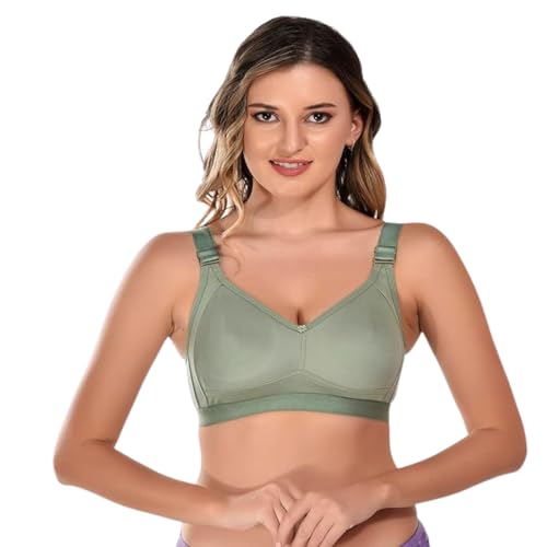 Image of Viral Girl Women's Wire-Free Cotton Hosiery Bra | Non-Padded, Full Coverage, Adjustable Straps | Soft Comfortable Innerwear with Hook & Eye Closure for Everyday Use