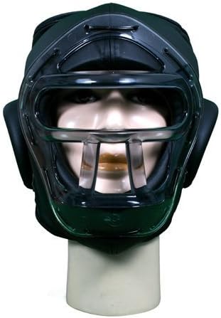 Krav Maga Full Face Weapons Head Guard With Clear Optical Grille - Medium - PRE ORDER