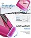 ASAFCASE for Samsung Galaxy Z Flip 6 and Z Flip 7 FE Case Wallet with Card Holder (3 Cards) & Outer Screen Protector & Hinge Protection, Shockproof Rugged & Full Body Protective Phone Cover, Hot Pink