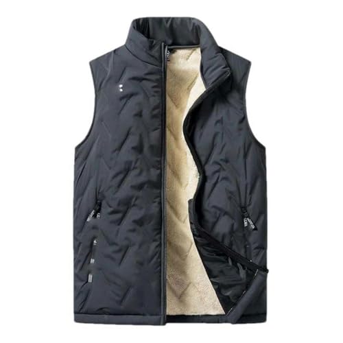 Gilet de sécurité pour homme JXQXHCFS veste d'hiver en coton gris foncé XL