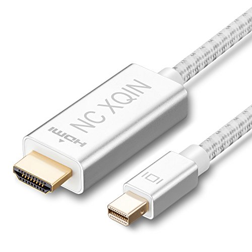 Thunderbolt to HDMI Cable 6 ft NC XQIN Mini DisplayPort to HDMI Cable for Apple MacBook Air/Pro,Surface Book,MacBook Pro, PCs and Projector,More
