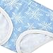 Seamless Snowflake Pattern All Seasons Girls' Panties Breathable Underwear for Girls in Sizes 2T,3T, 4T, 5T, 6Y and 8Y