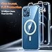 TAURI for iPhone 12 Pro Max Case, [Compatible with MagSafe] with Screen Protector, Not-Yellowing Military-Grade Protection Shockproof Slim Magnetic Case for 12 Pro Max, Clear