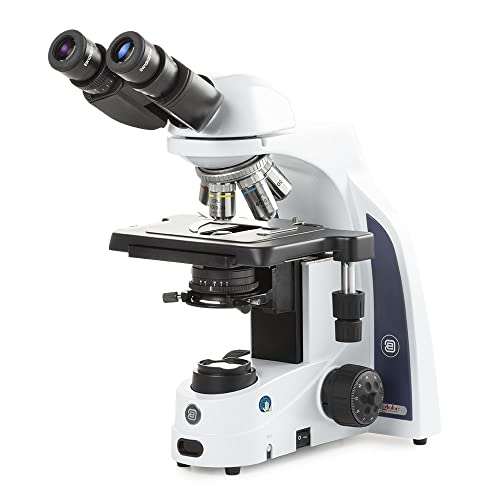 Image of iScope Binocular Compound Microscope with EWF 10x /22mm Eyepieces, E-Plan EPLI 4 /10 /S40 /S100x Oil iOS Objectives, Rackless Stage and 3W NeoLED Illumination, Globe Scientific | Euromex