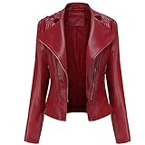 fibra NP Chaqueta Mujeres sueltas Fashes Casual Biker Chaquetas Outwear Mujer