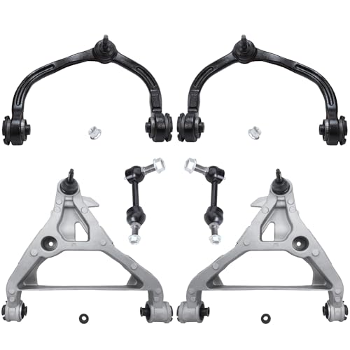Image of Detroit Axle - Front Upper & Lower Control Arms w /Ball Joints + Sway Bars Replacement for Ford Expedition Lincoln Navigator - 6pc Set