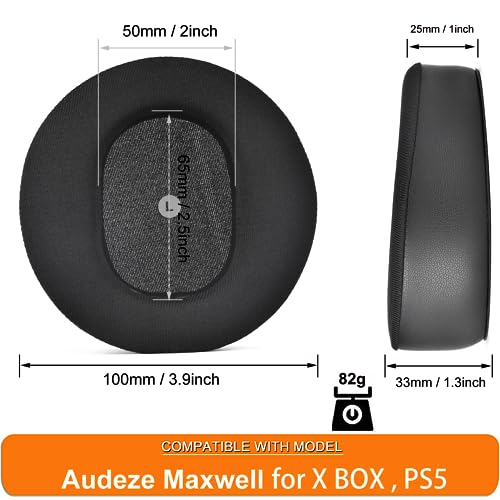 Defean Cooling Gel Earpads para Auriculares Audeze Maxwell | Almohadillas de Gel Refrigerante de Repuesto, Acolchado de Espuma para Aislamiento de Ruido miniatura 4