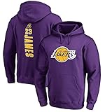 Basketball -Trikot -Kapuze -Shirt Lake Lake James # 23, Sport Fitness Pullover Kapuzenportesportbasketball -Basketball -Basketball -Kapuze -Top -Trikot,Lila,XL