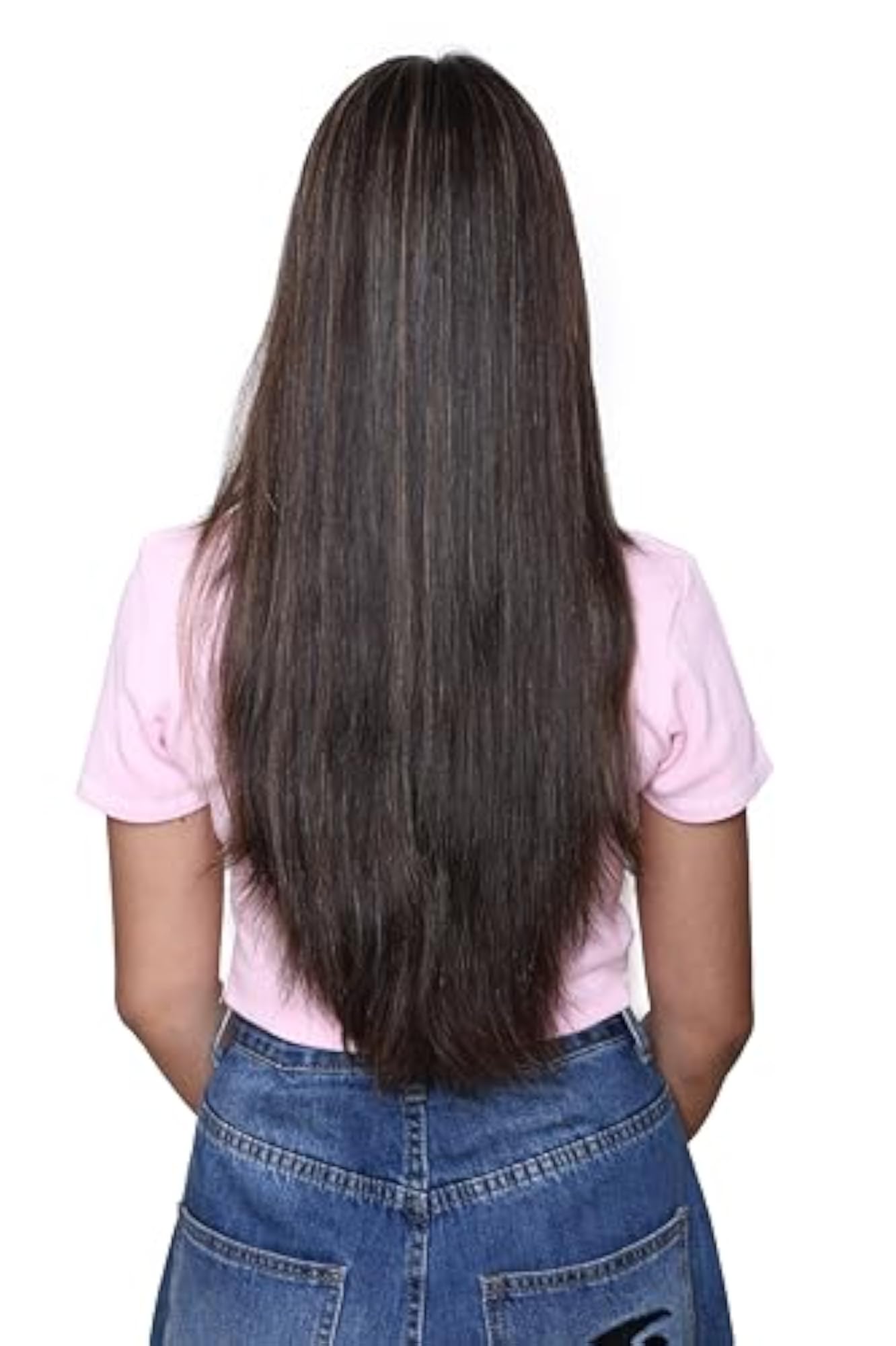 22-Inch Synthetic Hair Extensions for Women, Curly Wavy Hair Piece
