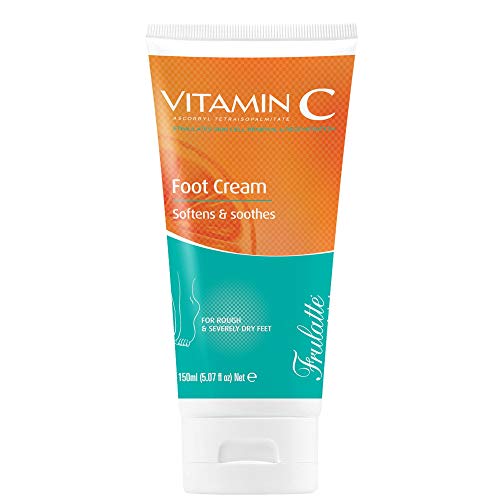Frulatte Soothing Foot Cream enriched with Vitamin C for Rough & Severely Dry Skin 5 fl. Oz.
