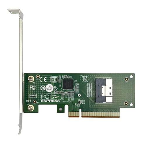 PCIe 4.0 x8 to SFF-8654 8iA_v^[AGen4 NVMe SSDgJ[h nC/[vt@CuPbgtAG^[vCYT[o[ƃXg[Wp̃VO|[g(SAS/SATAT|[gȂ)
