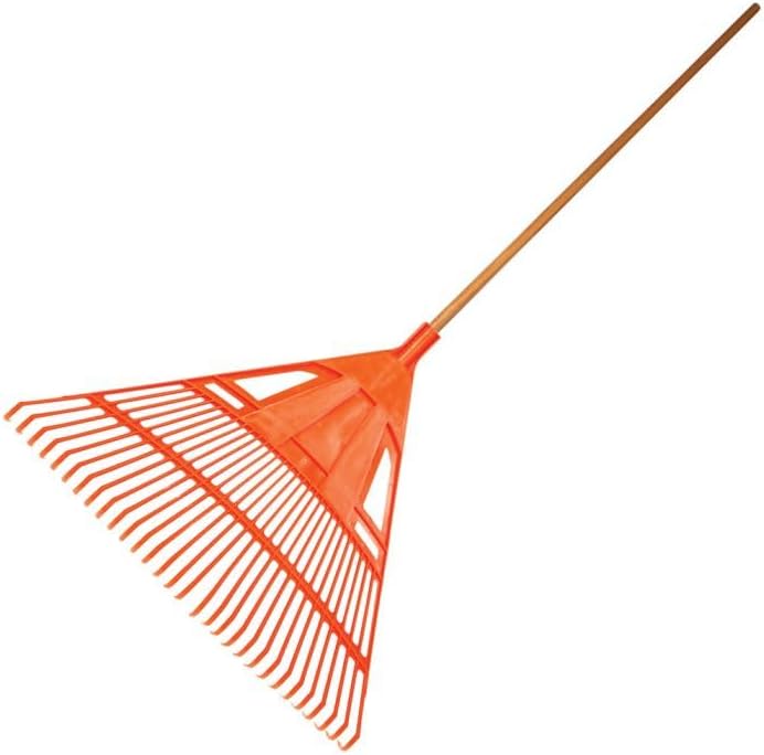 Poly Lawn Rake 54-Inch Ash Handle, 30-Inch 30-Tine Head