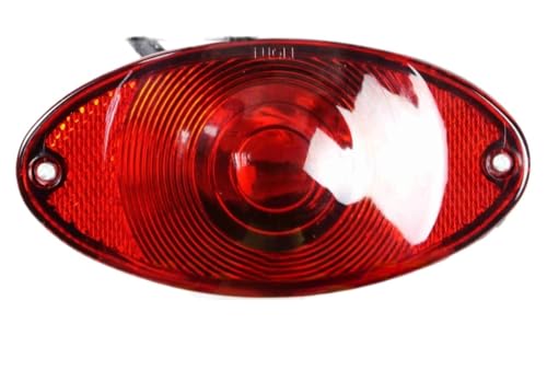 Feu arrière universel 12V moto vintage style œil de chat pour Bobber et Softail