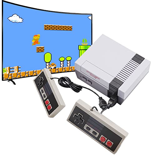 Classic Mini Retro Game Console, with 2 Classic Controller and Built-in 620 Games, AV Output Video Games, is an Ideal Gift Choice for Children and Adults