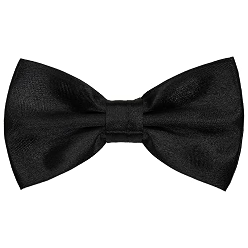 SYAYA Men's Bow Tie, Pre-Tied Silk Bowtie for Men & Boy Clip-On for Formal Business Tuxedo or Boys Office Uniform Suit U-MBT3
